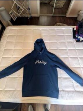 Hurley Navy Blue Script Logo Pullover Hoodie
